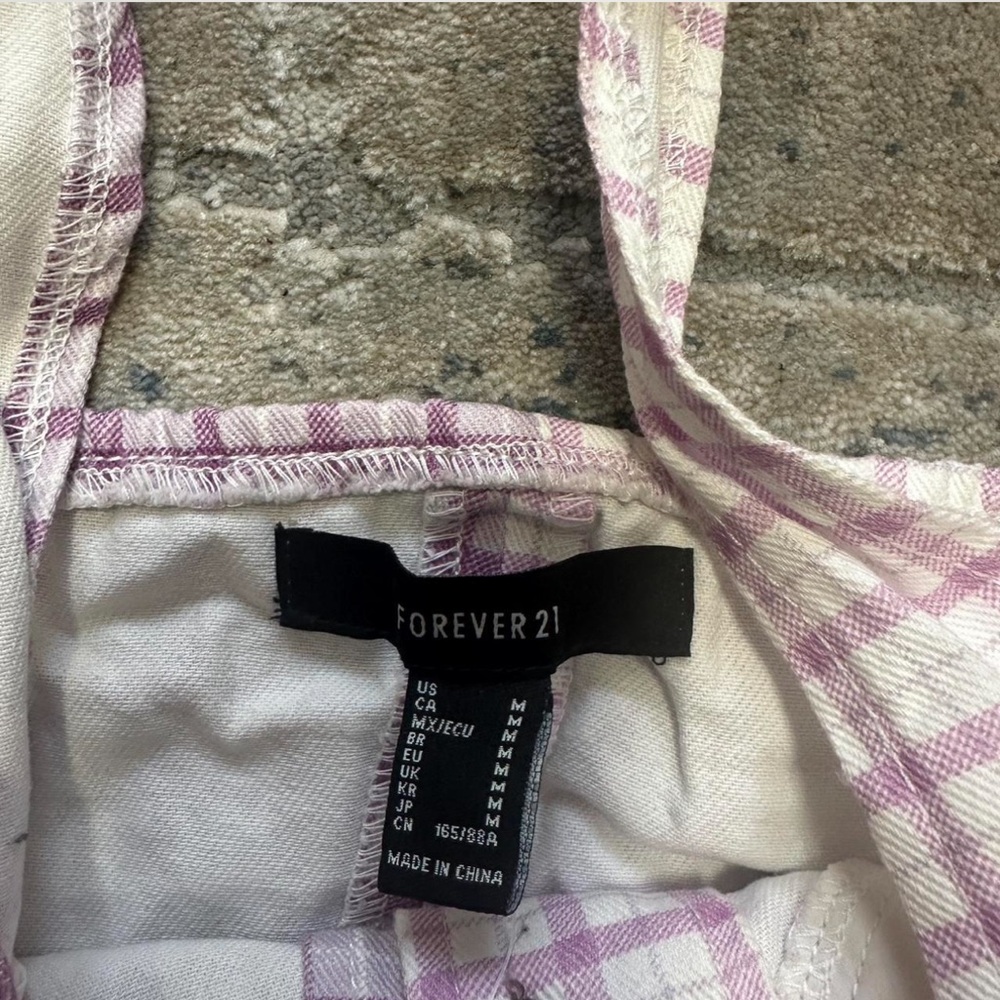 Plaid Halter Top with Buttons - Picture 4 of 7